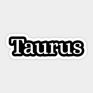 Taurus Sticker